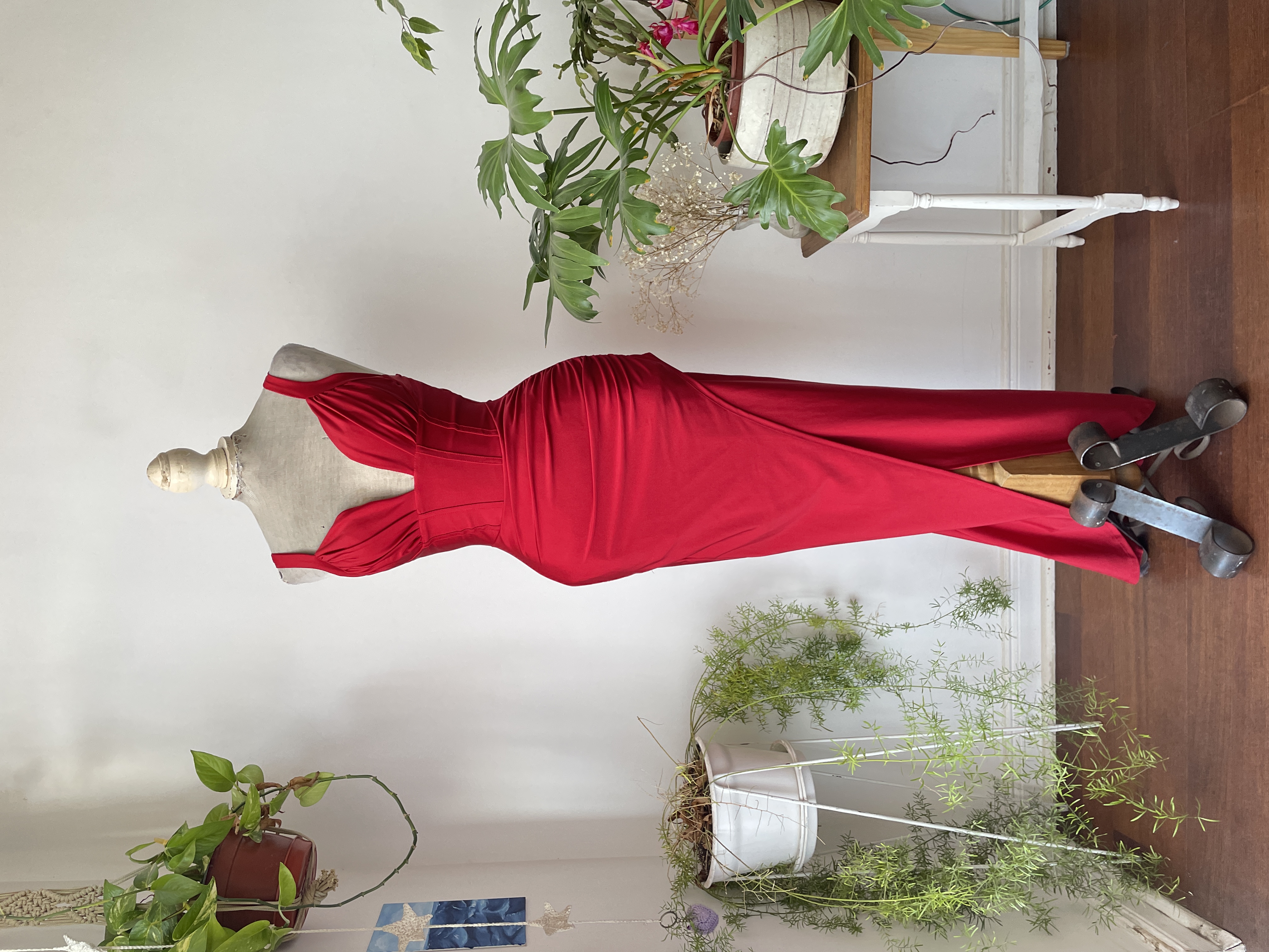 Vestido rojo fiesta. Talla: XS 1