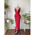 Vestido rojo fiesta. Talla: XS 1