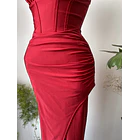 Vestido rojo fiesta. Talla: XS 6