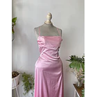 Vestido rosa fiesta. Talla: S 3