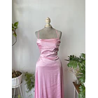 Vestido rosa fiesta. Talla: S 2