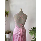 Vestido rosa fiesta. Talla: S 7