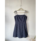 Vestido azul lazos. Talla: L 1