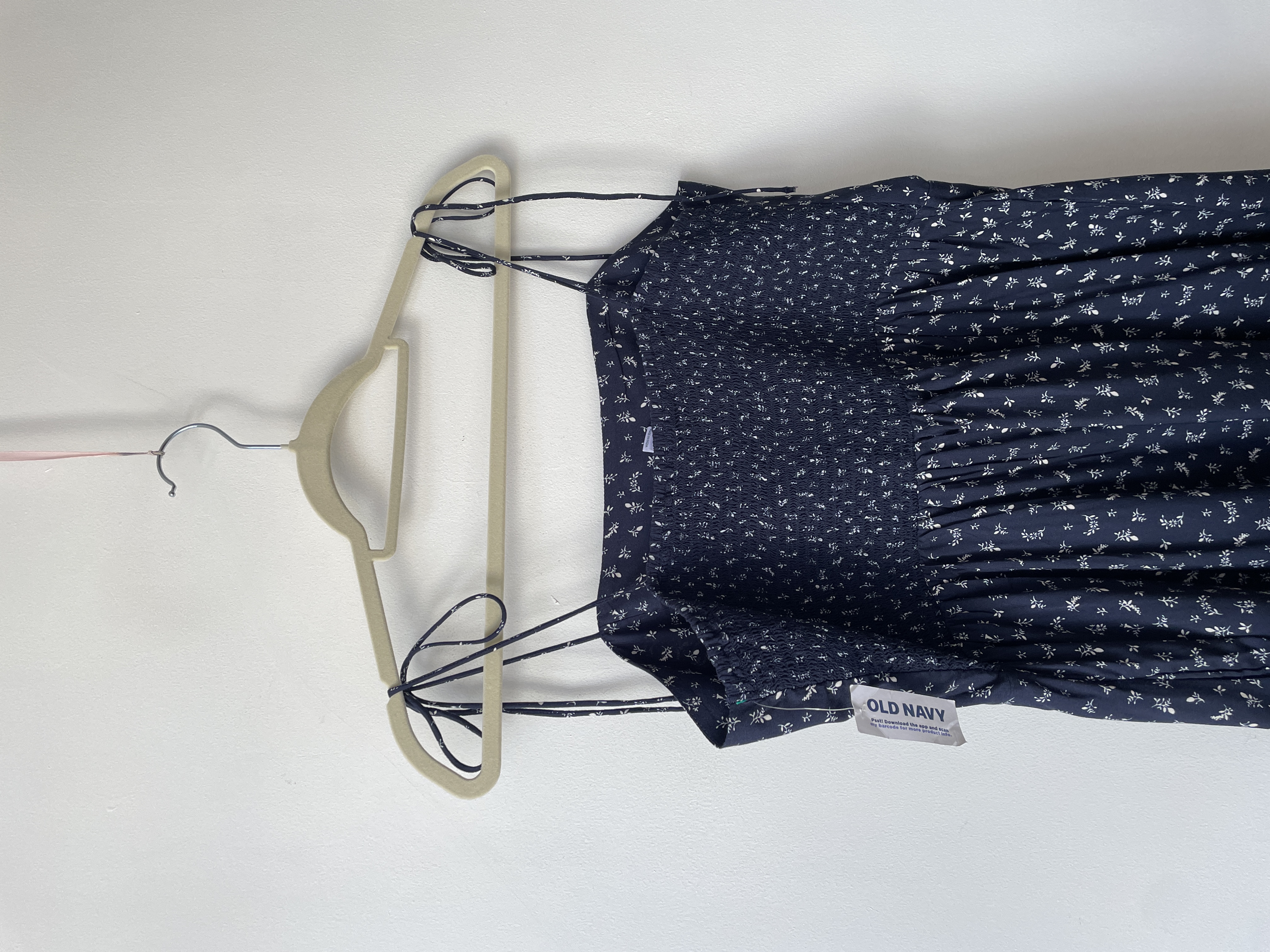 Vestido azul lazos. Talla: L 2