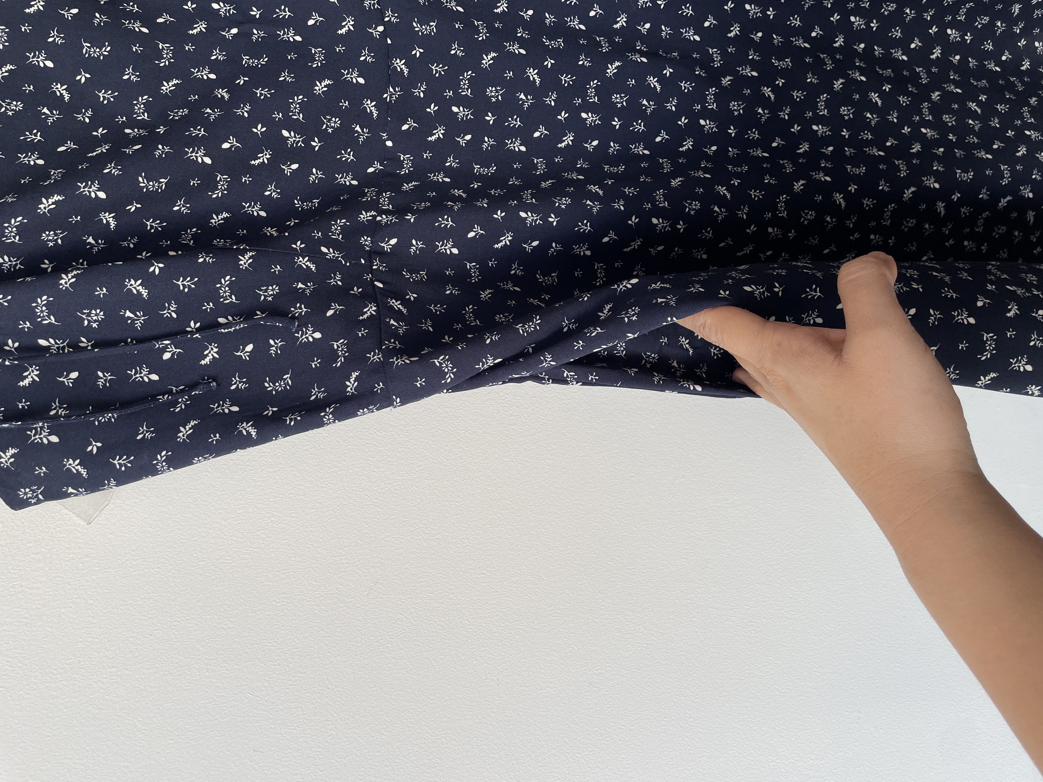 Vestido azul lazos. Talla: L 3