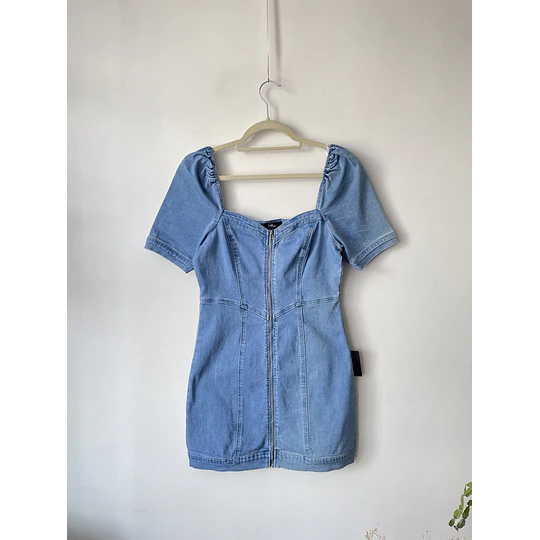 Vestido denim celeste. Talla: M chico (s/m)