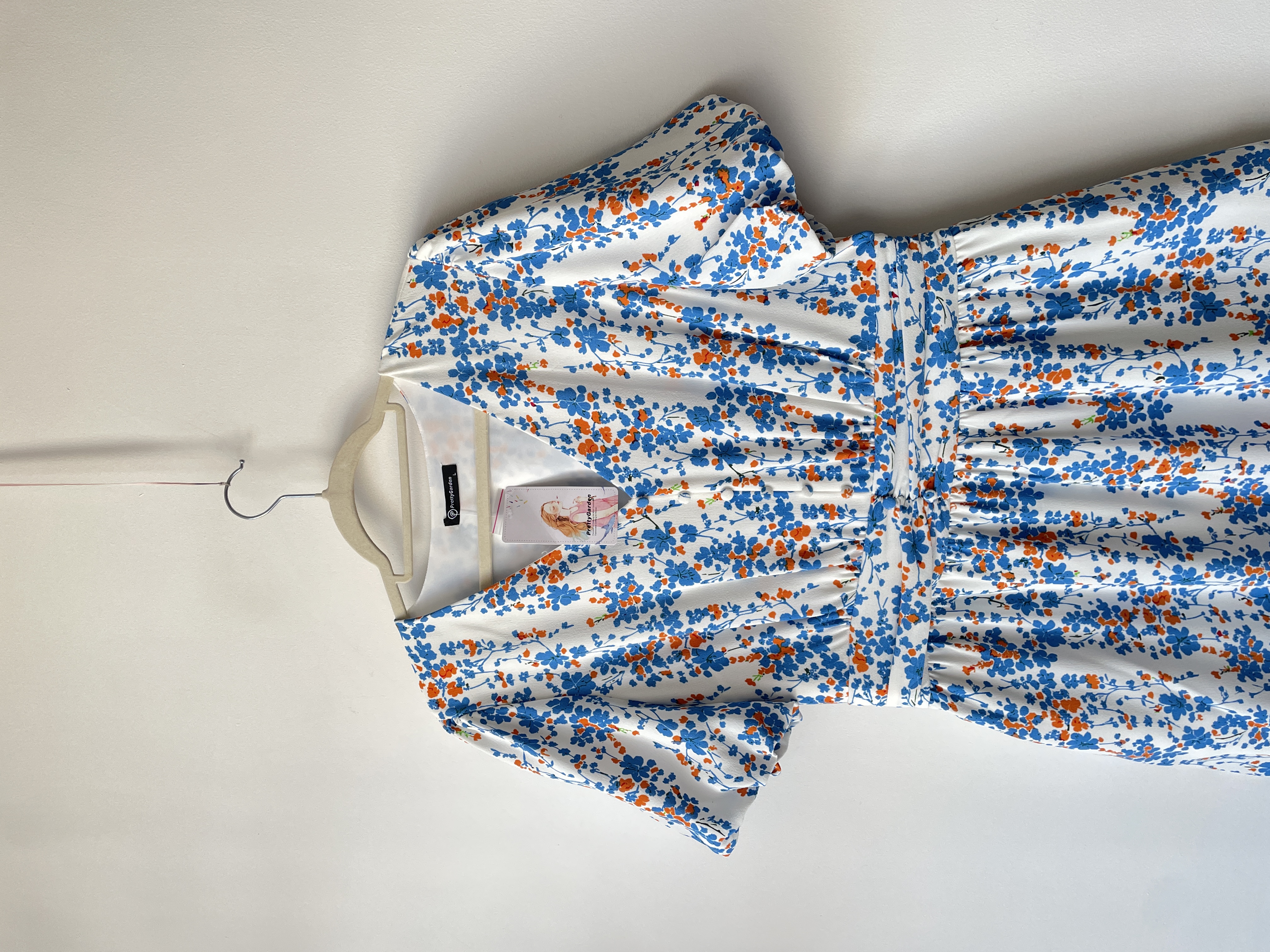 Vestido flores. Talla: L 2