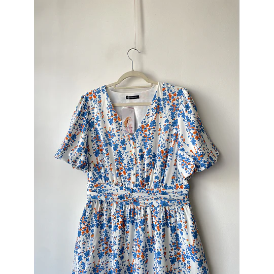 Vestido flores. Talla: L