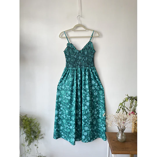Vestido verde. Talla: M