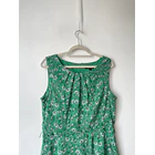 Vestido verde flora. Talla: 16 (L) 2