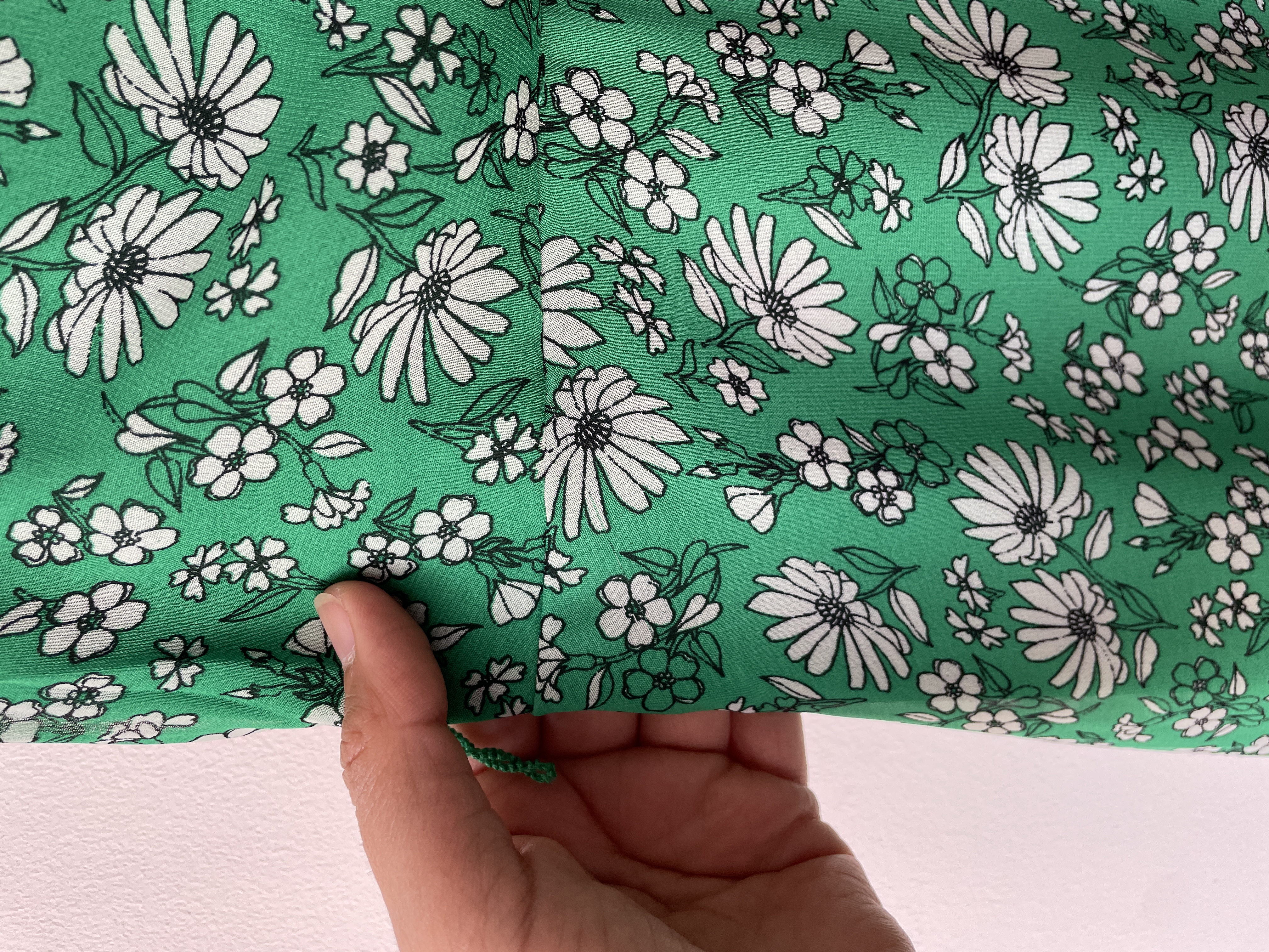Vestido verde flora. Talla: 16 (L) 3