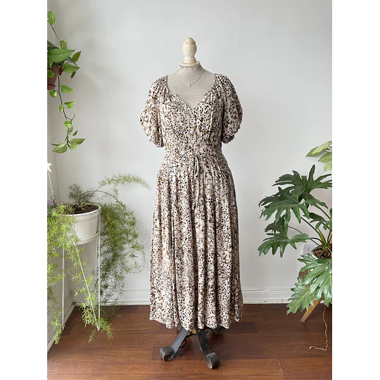 Vestido leopardo. Talla: M grande