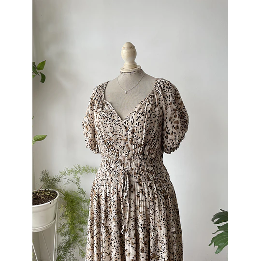 Vestido leopardo. Talla: M grande