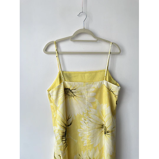 Vestido girasol lino. Talla: L