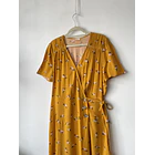 Vestido floral ocre. Talla: L 3
