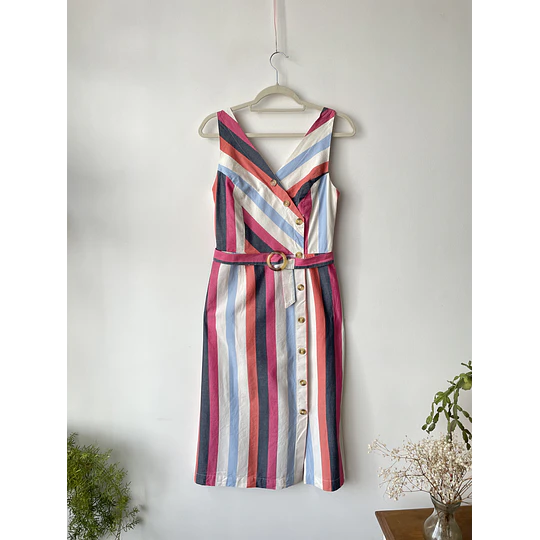 Vestido rayado. Talla: S