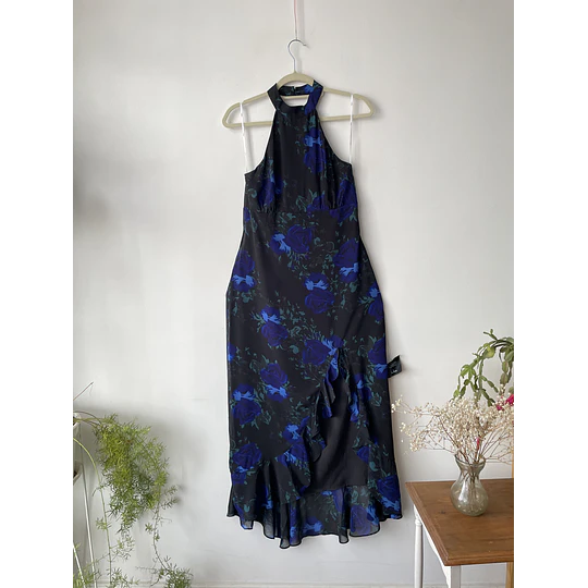 Vestido halter. Talla: M chico (S/M)