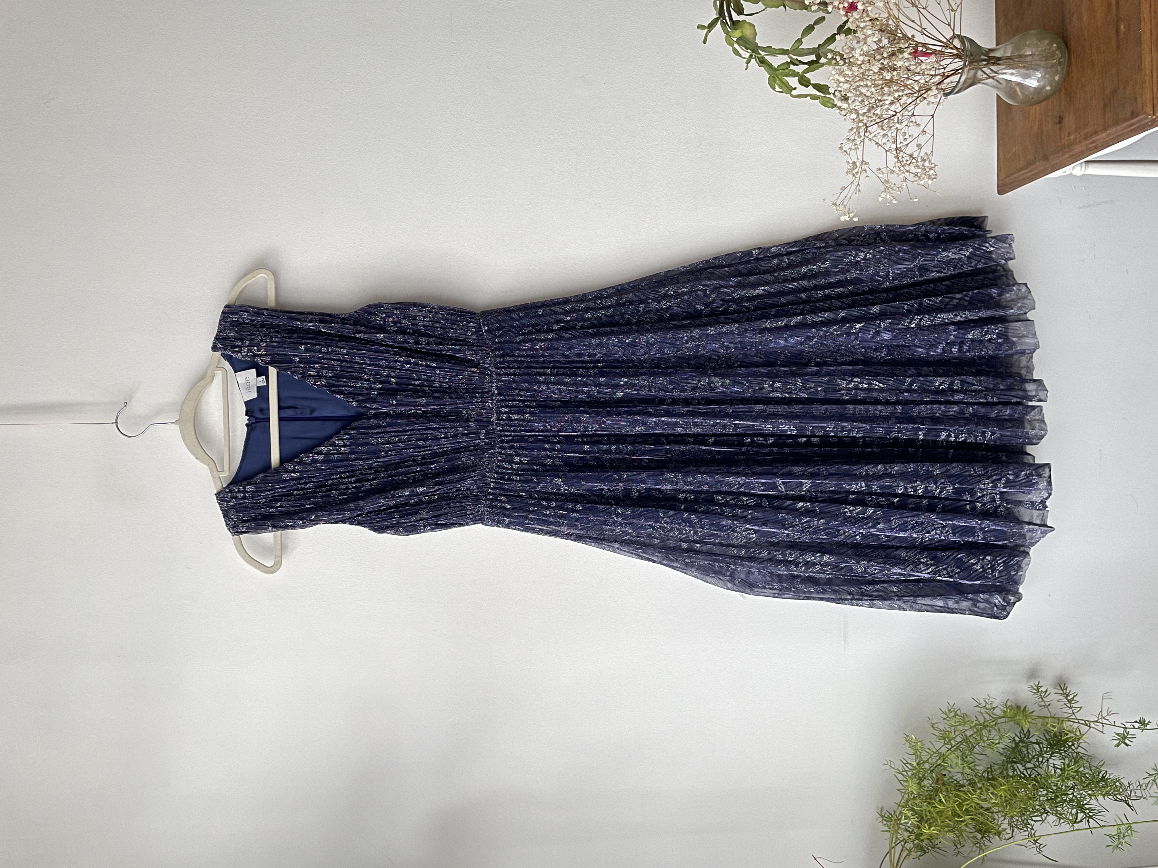 Vestido fiesta azul. Talla: 2 (38) 1
