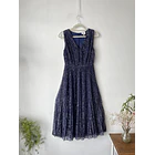 Vestido fiesta azul. Talla: 2 (38) 1