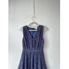 Vestido fiesta azul. Talla: 2 (38) 2