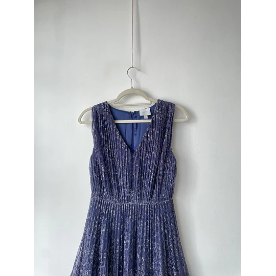 Vestido fiesta azul. Talla: 2 (38)