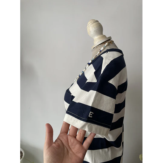Vestido marinero algodón orgánico. Talla: XS oversized 