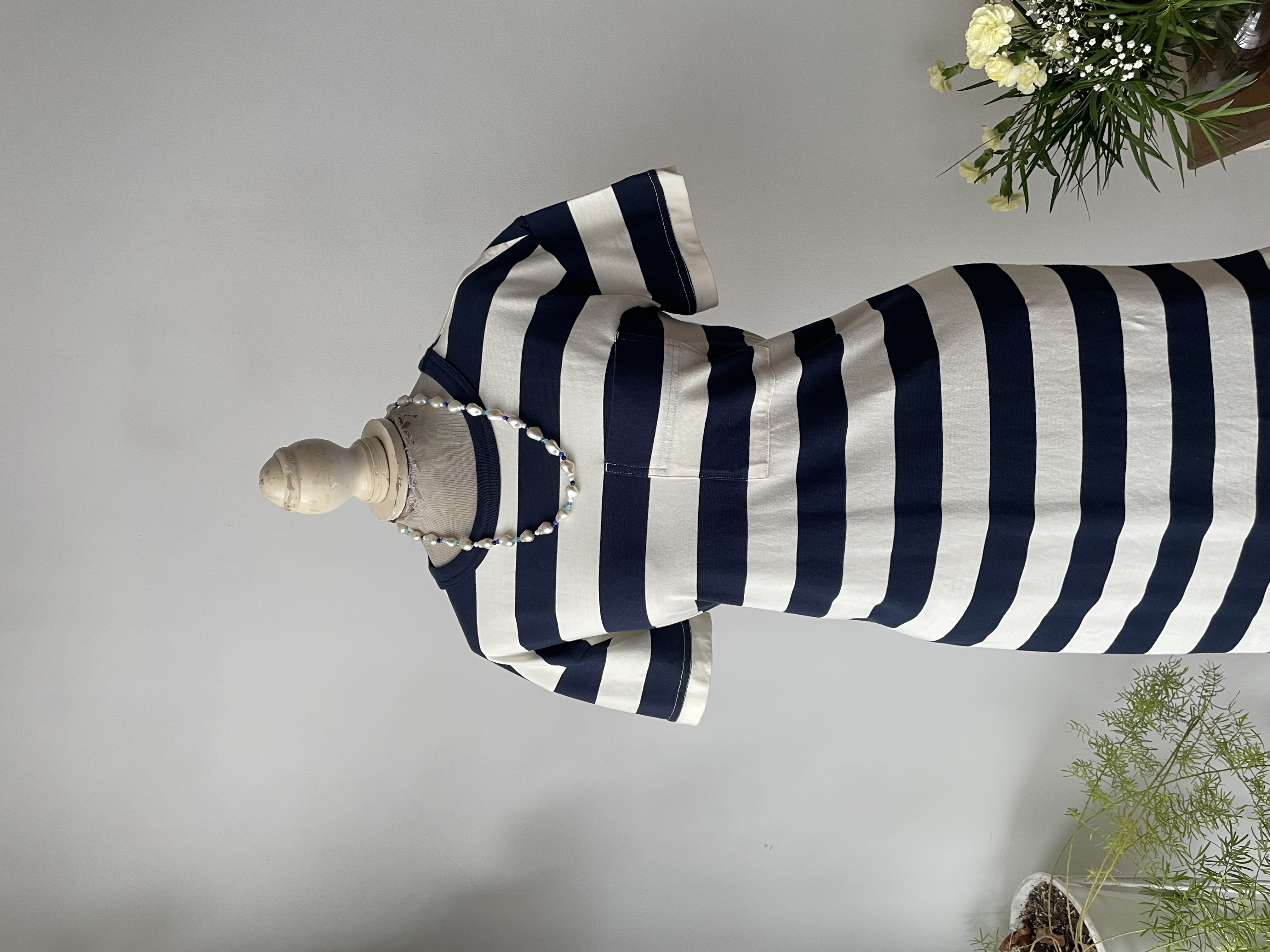 Vestido marinero algodón orgánico. Talla: XS oversized  5