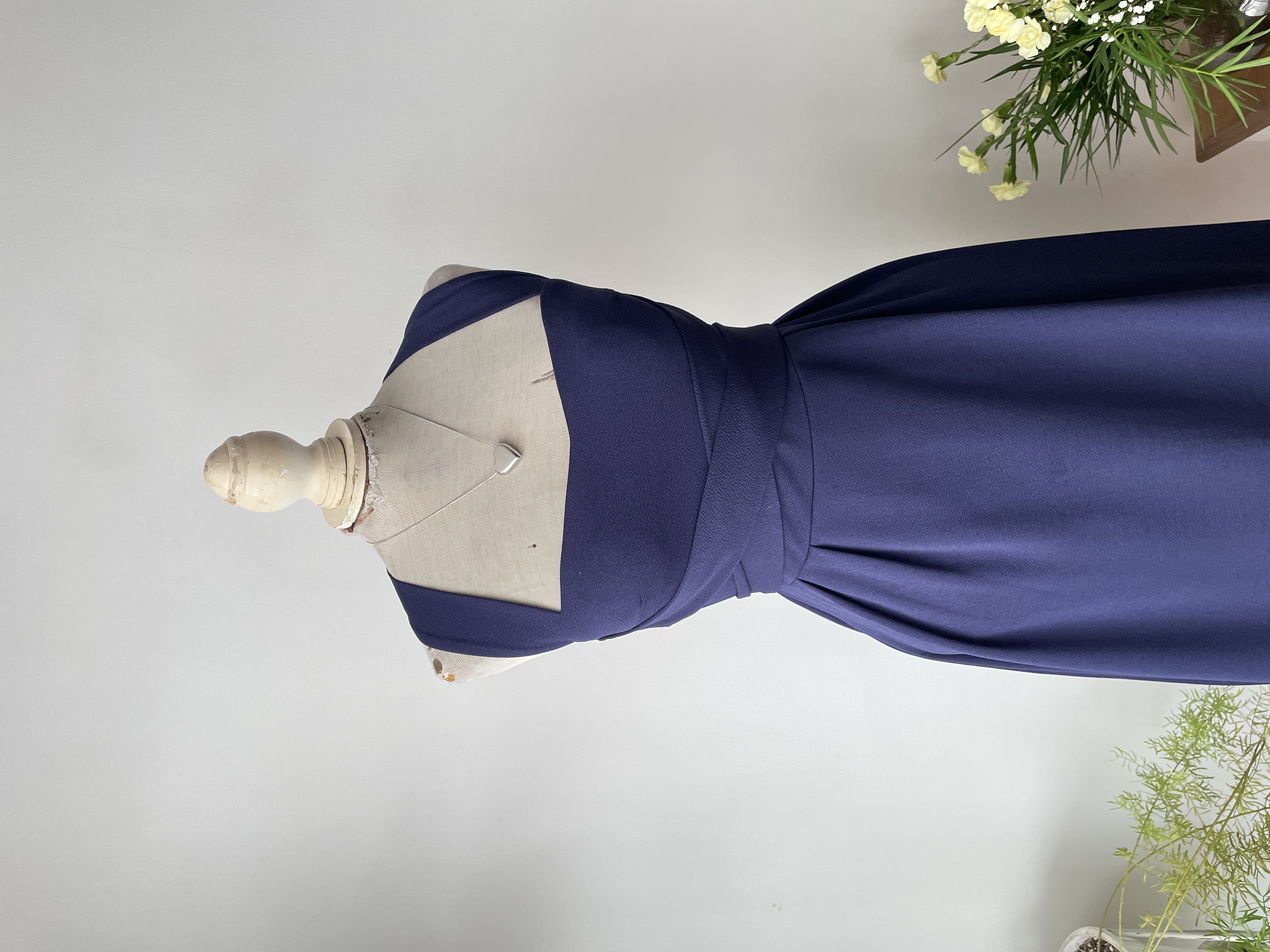 Vestido amarras azul. Talla: XS/S 2