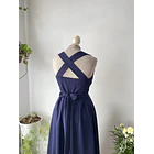 Vestido amarras azul. Talla: XS/S 4