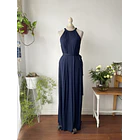 Vestido halter azul. Talla: M 1