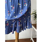 Vestido azul flores. Talla: M grande (M/L)  3