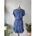 Vestido azul flores. Talla: M grande (M/L)  4