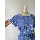 Vestido azul flores. Talla: M grande (M/L)  5