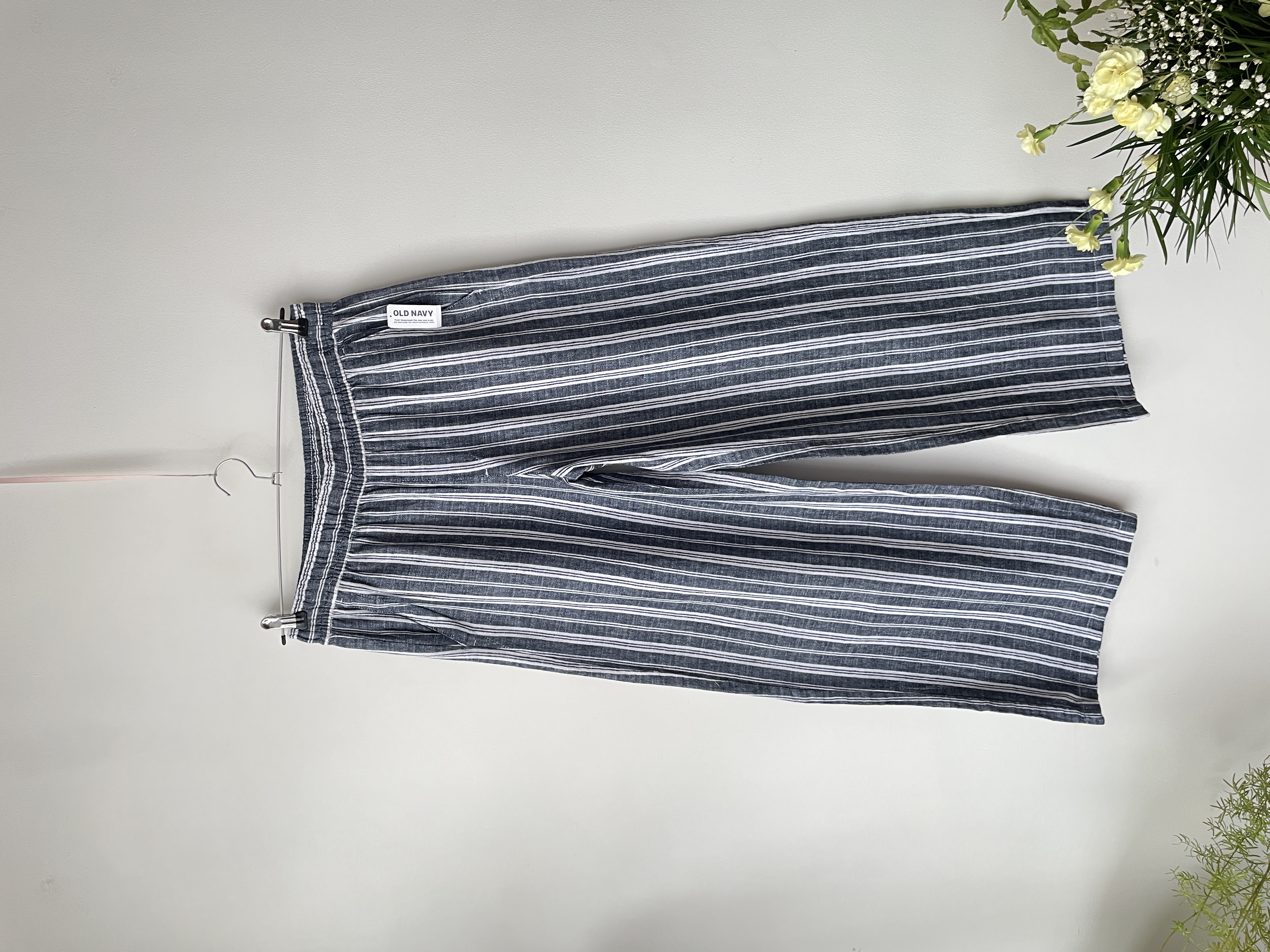 Palazzo rayas lino. Talla: M elasticado 1