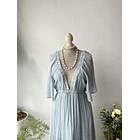 Vestido verde agua. Talla: L  2