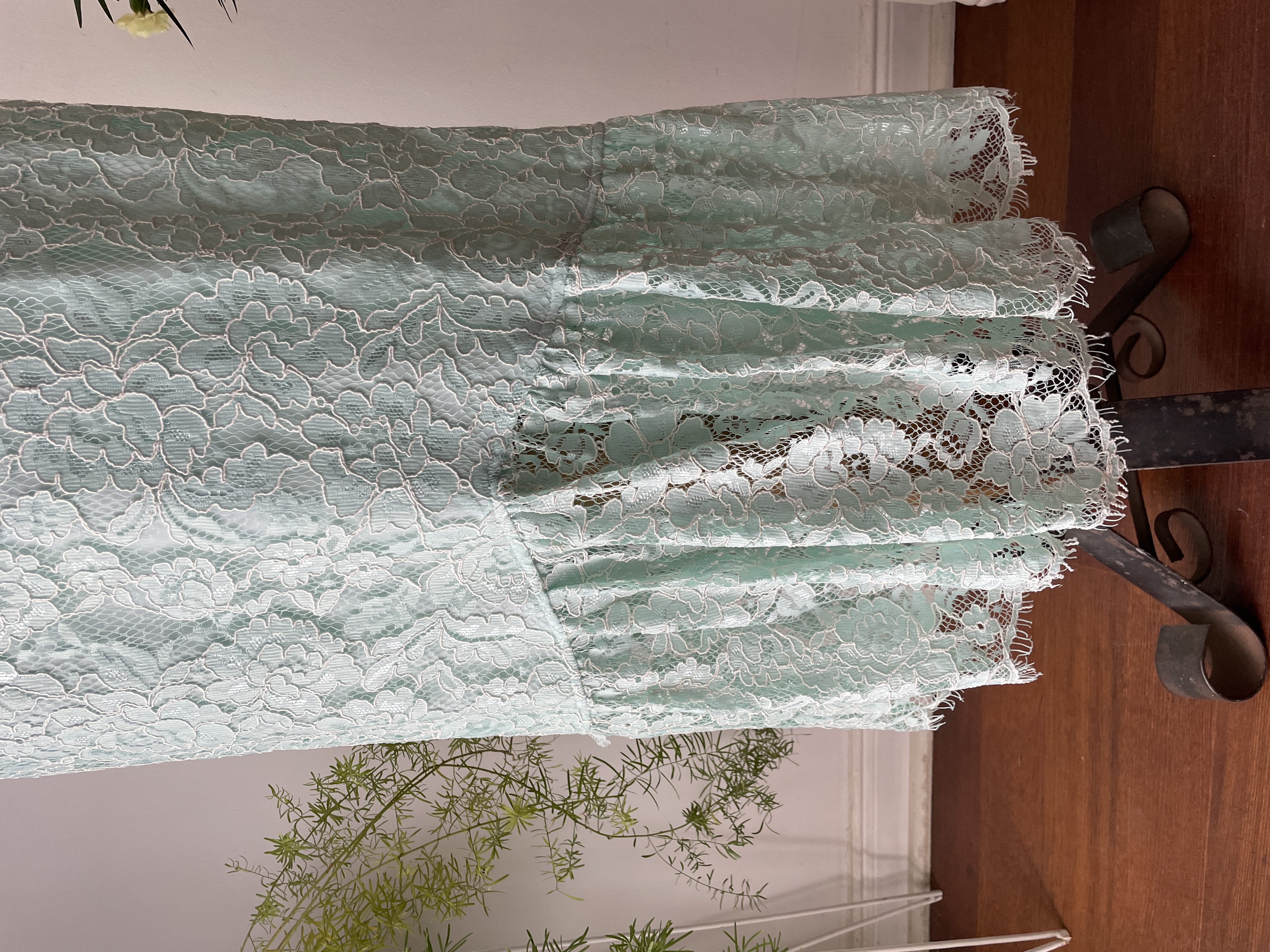 Vestido fiesta encaje. Talla: XL  4