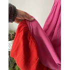 Vestido rosa lino. Talla: S elasticado 4