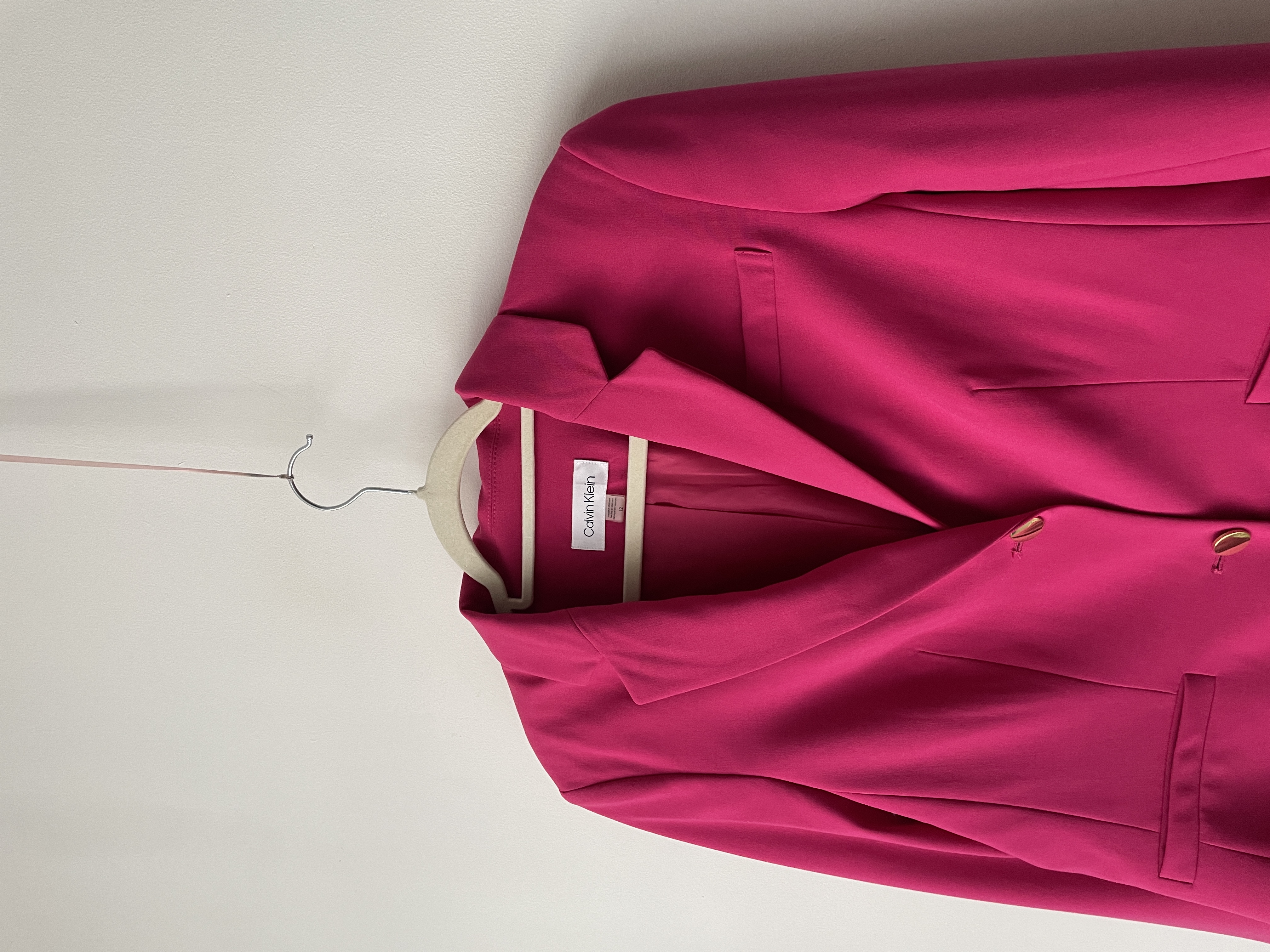 Blazer fucsia. Talla: 12 (m/l) 2