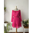 Vestido fucsia. Talla: 44 (L) 1