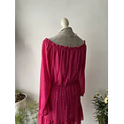 Vestido fucsia. Talla: 44 (L) 2