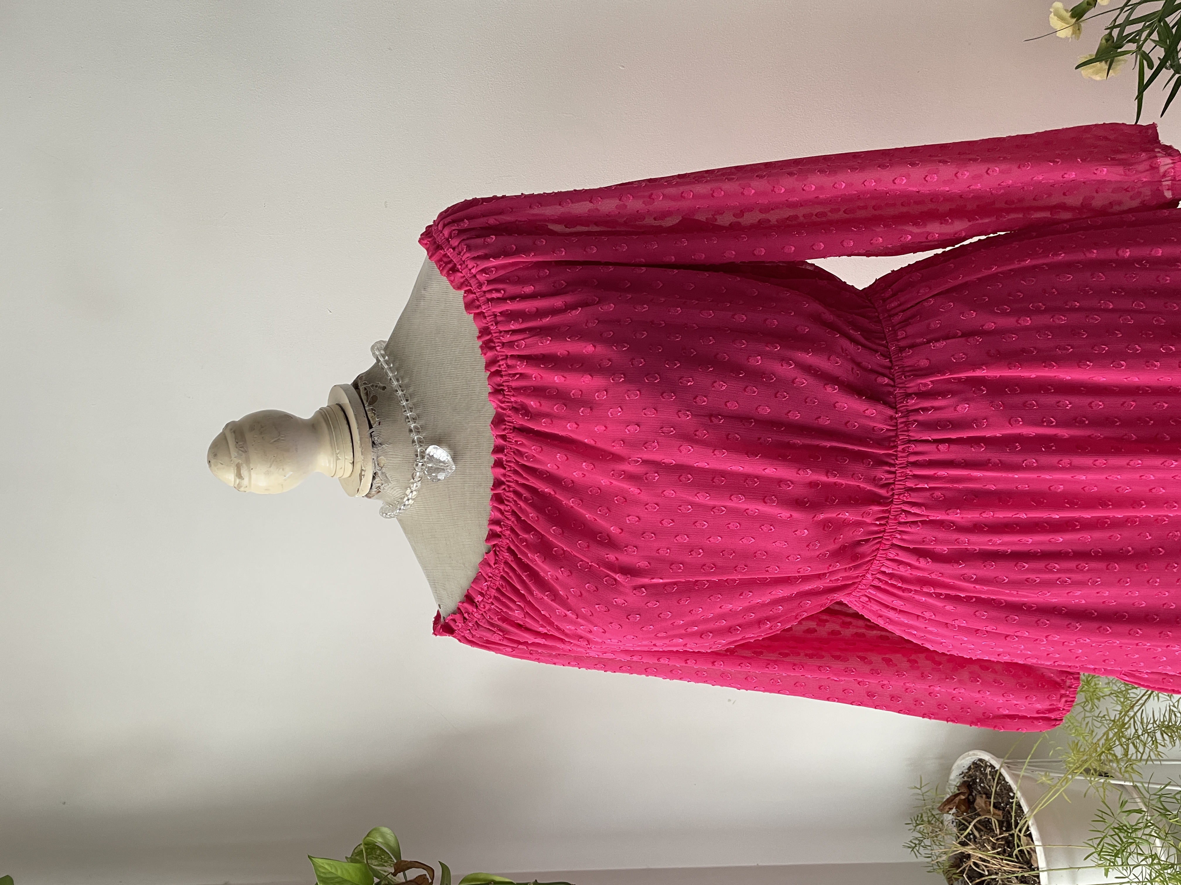 Vestido fucsia. Talla: 44 (L) 3
