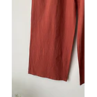Palazzo terracota algodón lino. Talla: M 3