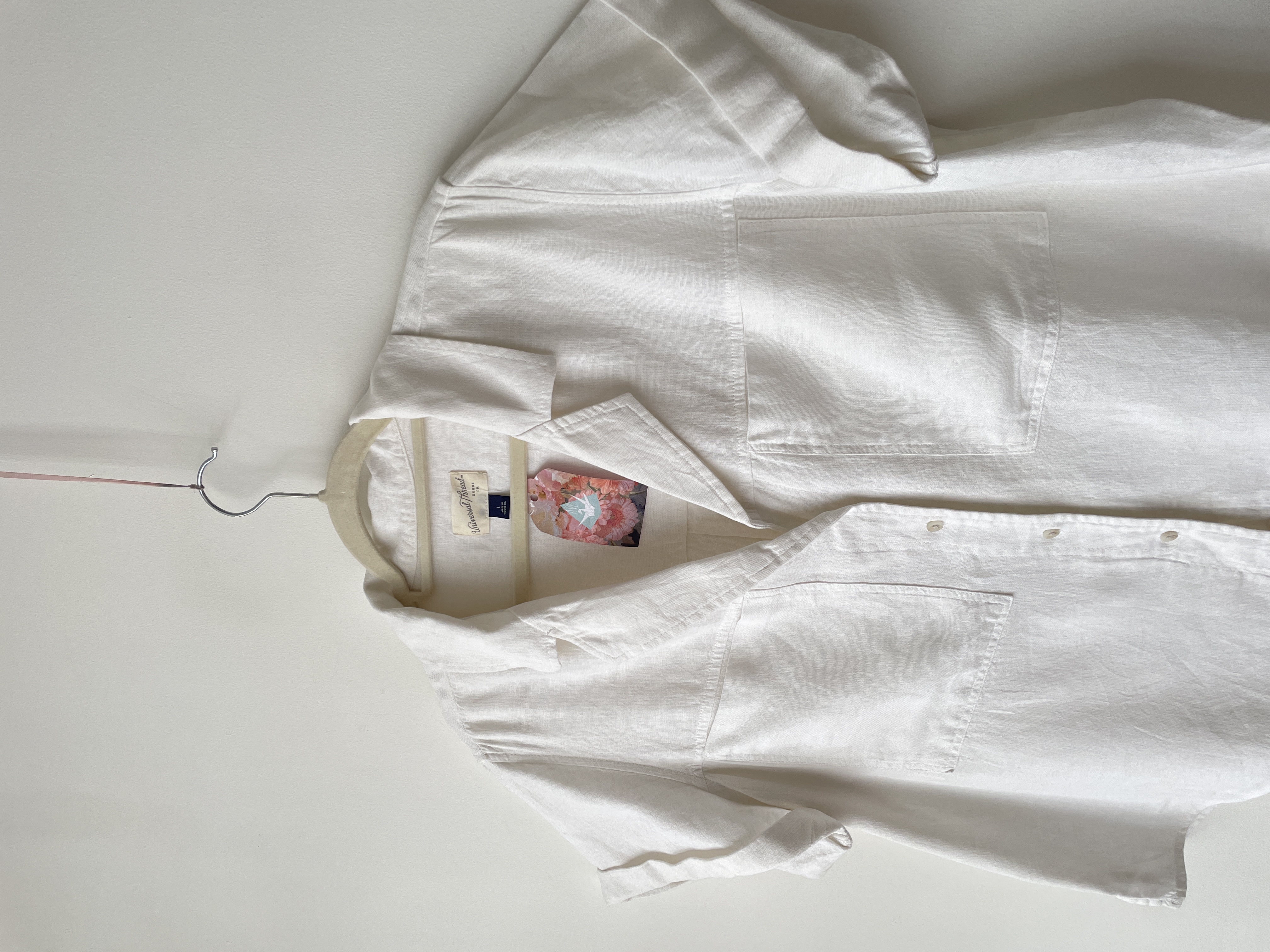 Blusa blanca. Talla: L  4