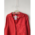 Blusa lino rojo. Talla: M 2