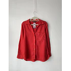 Blusa lino rojo. Talla: M 1