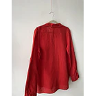 Blusa lino rojo. Talla: M 5