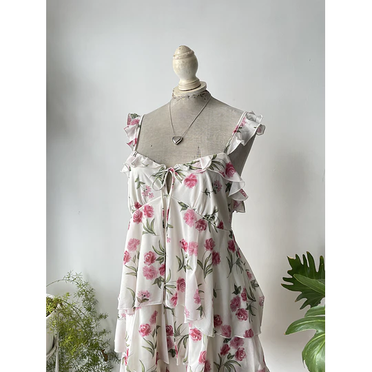 Vestido vuelitos. Talla: M elasticado (L) 