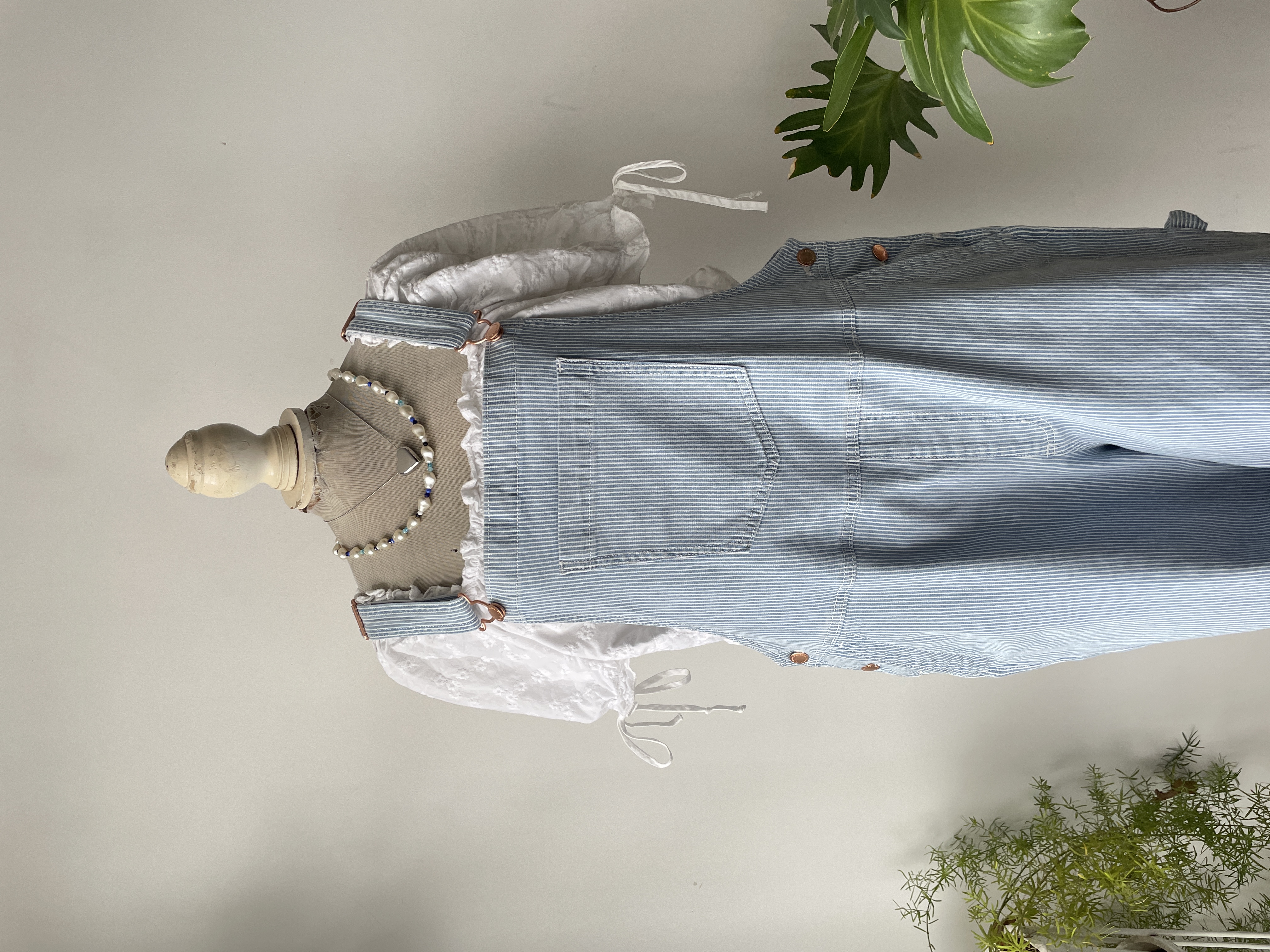 Jardinera rayada. Talla: 12 (M/L)  2