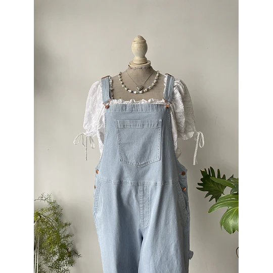 Jardinera rayada. Talla: 12 (M/L) 