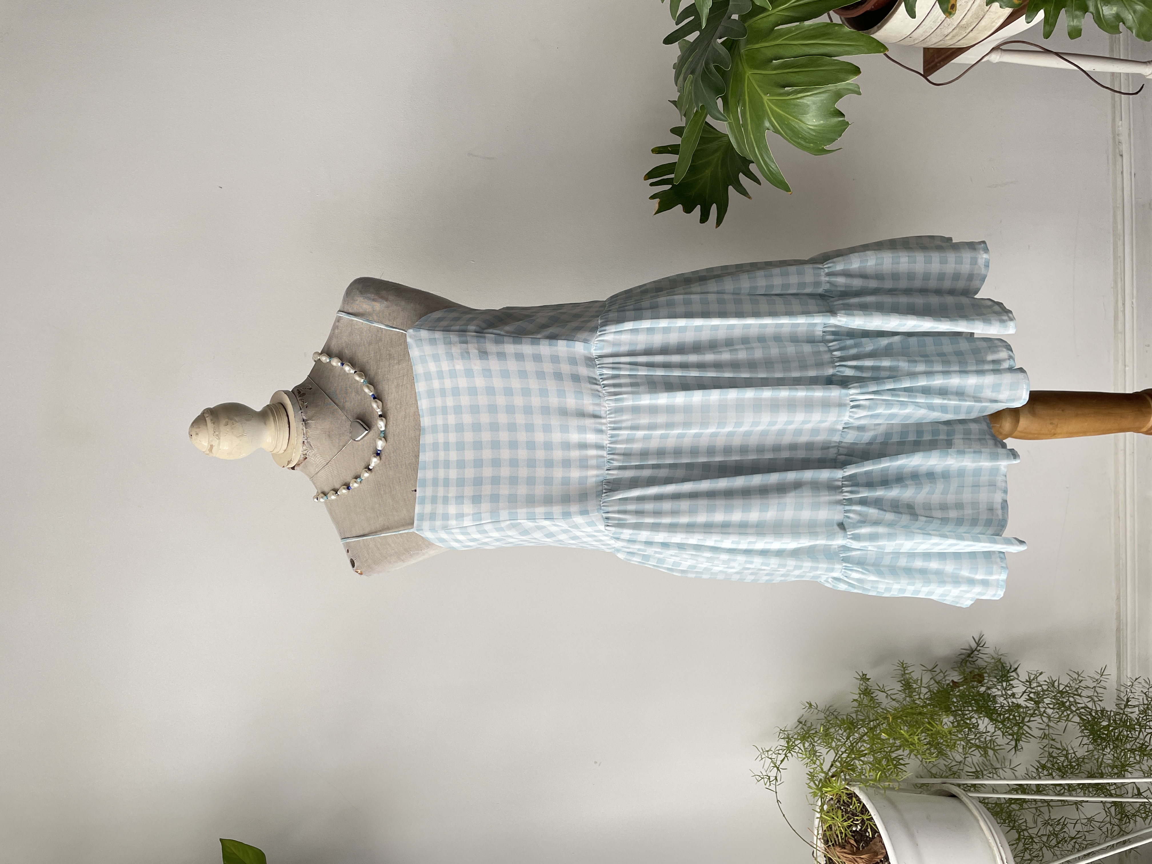 Vestido vichy. Talla: M  1